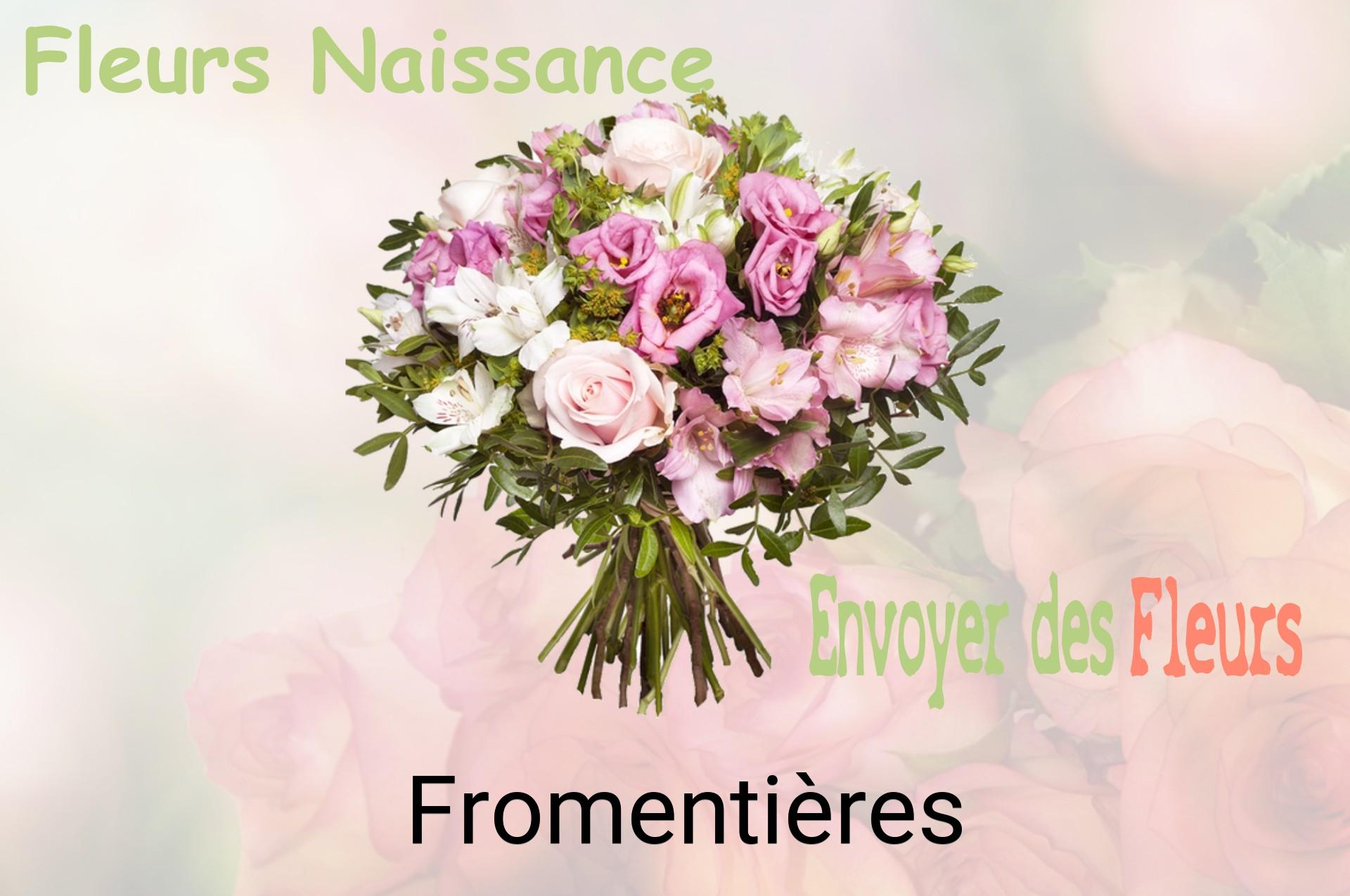 Bouquet de fleurs de naissance livré à Fromentières